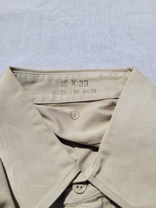 USMC Tan Poplin Shirt , Korean/Vietnam Era - Image 5